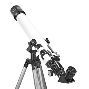 Telescoop Diafragma: 70 mm - Brandpuntsafstand: 700 mm - Finderscope: 5 x 24 - Maximale werkhoogte: 125 cm - Tripod Telescoop Diafragma: 70 mm - Brandpuntsafstand: 700 mm - Finderscope: 5 x 24 - Maximale werkhoogte: 125 cm - Tripod