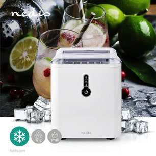IJsblokjesmachine - IJsopbrengst 12 kg - Capaciteit 1,6 liter - IJs binnen 8 minuten IJsblokjesmachine - IJsopbrengst 12 kg - Capaciteit 1,6 liter - IJs binnen 8 minuten