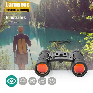 Verrekijker Vergroting: 8x - Diameter objectieflens: 21 mm - Gezichtsveld: 128 m - Inclusief reistas Verrekijker Vergroting: 8x - Diameter objectieflens: 21 mm - Gezichtsveld: 128 m - Inclusief reistas