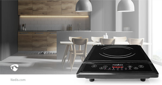 Inductiekookplaat Kookzones: 1 - 2000 W - Oververhittingsbeveiliging - Zwart - Tijdschakelaar - Turbo-actie - Kinderslot - LCD scherm Inductiekookplaat Kookzones: 1 - 2000 W - Oververhittingsbeveiliging - Zwart - Tijdschakelaar - Turbo-actie - Kinderslot - LCD scherm