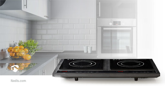 Inductiekookplaat Kookzones: 2 - 3400 W - Oververhittingsbeveiliging - Zwart - Tijdschakelaar - Turbo-actie - Kinderslot - LCD scherm Inductiekookplaat Kookzones: 2 - 3400 W - Oververhittingsbeveiliging - Zwart - Tijdschakelaar - Turbo-actie - Kinderslot - LCD scherm