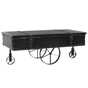 Salontafel 110x55x43 cm MDF en vurenhout Salontafel 110x55x43 cm MDF en vurenhout