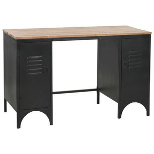 Industrieel Bureau 120x50x76 cm massief vurenhout en staal Industrieel Bureau 120x50x76 cm massief vurenhout en staal