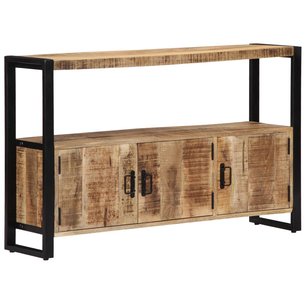 Robuuste industriele bijzetkast 120x30x75 cm massief mangohout Robuuste industriele bijzetkast 120x30x75 cm massief mangohout
