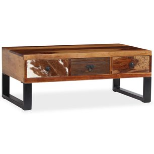 Salontafel 90x50x35 cm massief sheeshamhout Salontafel 90x50x35 cm massief sheeshamhout