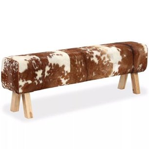 Uniek bankje 160x28x50 cm. - Echt geitenleer Uniek bankje 160x28x50 cm. - Echt geitenleer