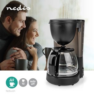 Koffiezetapparaat - Maximale capaciteit: 1.25 Liter - 10 kops - Warmhoudfunctie Koffiezetapparaat - Maximale capaciteit: 1.25 Liter - 10 kops - Warmhoudfunctie