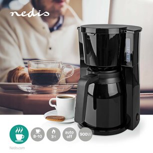 Koffiezetapparaat met thermoskan - Maximale capaciteit: 1.0 liter - 8 - 10 kops - Pianolakzwart Koffiezetapparaat met thermoskan - Maximale capaciteit: 1.0 liter - 8 - 10 kops - Pianolakzwart