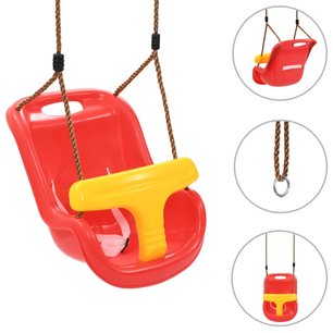 Babyschommel met veiligheidsgordel PP rood Babyschommel met veiligheidsgordel PP rood