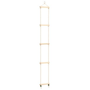 Touwladder 30x168 cm massief hout en PE Touwladder 30x168 cm massief hout en PE
