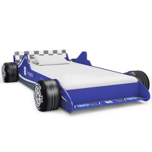 Kinderbed raceauto blauw 90x200 cm Kinderbed raceauto blauw 90x200 cm