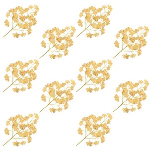 Kunstbladeren Japanse notenboom 10 st 65 cm goud Kunstbladeren Japanse notenboom 10 st 65 cm goud