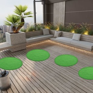 Kunstgras met noppen rond 95 cm groen Kunstgras met noppen rond 95 cm groen