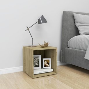 Tv-meubel 37x35x37 cm spaanplaat sonoma eikenkleurig Tv-meubel 37x35x37 cm spaanplaat sonoma eikenkleurig