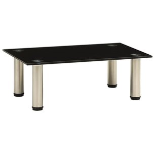 Tv-meubel 40x35x17 cm gehard glas zwart Tv-meubel 40x35x17 cm gehard glas zwart