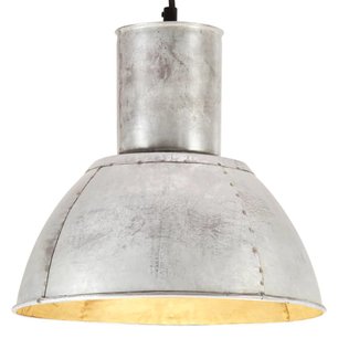Hanglamp rond 25 W E27 28,5 cm zilverkleurig Hanglamp rond 25 W E27 28,5 cm zilverkleurig