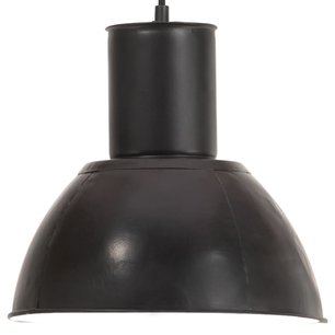 Hanglamp rond 25 W E27 28,5 cm zwart Hanglamp rond 25 W E27 28,5 cm zwart