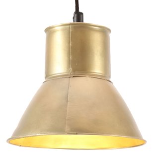 Hanglamp rond 25 W E27 17 cm messingkleurig Hanglamp rond 25 W E27 17 cm messingkleurig