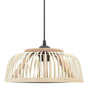 Hanglamp halfrond 40 W E27 30x12 cm bamboe Hanglamp halfrond 40 W E27 30x12 cm bamboe
