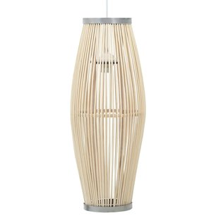 Hanglamp ovaal 40 W E27 21x50 cm wilgen wit Hanglamp ovaal 40 W E27 21x50 cm wilgen wit