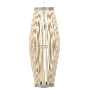 Hanglamp ovaal 40 W E27 23x55 cm wilgen wit Hanglamp ovaal 40 W E27 23x55 cm wilgen wit
