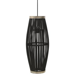 Hanglamp ovaal 40 W E27 23x55 cm wilgen zwart Hanglamp ovaal 40 W E27 23x55 cm wilgen zwart
