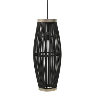 Hanglamp ovaal 40 W E27 25x62 cm wilgen zwart Hanglamp ovaal 40 W E27 25x62 cm wilgen zwart