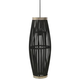 Hanglamp ovaal 40 W E27 27x68 cm wilgen zwart Hanglamp ovaal 40 W E27 27x68 cm wilgen zwart