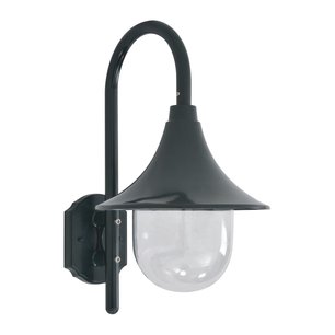 Tuin wandlamp E27 42 cm aluminium donkergroen Tuin wandlamp E27 42 cm aluminium donkergroen