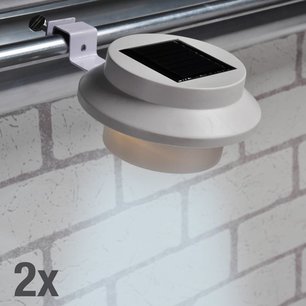 HI Dakgootlampen 2 st solar LED wit HI Dakgootlampen 2 st solar LED wit