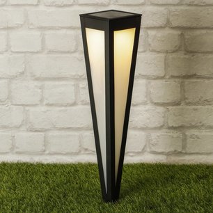 HI Tuinlamp met grondpin solar LED 58 cm zwart HI Tuinlamp met grondpin solar LED 58 cm zwart