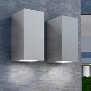 Wandlamp buiten boven en onder licht 2 stuks Wandlamp buiten boven en onder licht 2 stuks