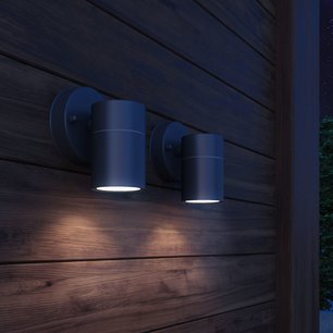 Wandlamp buiten neerwaarts RVS 2 st Wandlamp buiten neerwaarts RVS 2 st