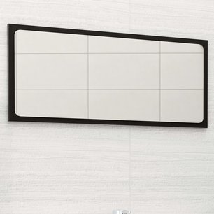 Badkamerspiegel 80x1,5x37 cm spaanplaat zwart Badkamerspiegel 80x1,5x37 cm spaanplaat zwart