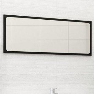 Badkamerspiegel 90x1,5x37 cm spaanplaat zwart Badkamerspiegel 90x1,5x37 cm spaanplaat zwart