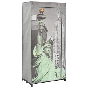 Kledingkast New York 75x45x160 cm stof Kledingkast New York 75x45x160 cm stof