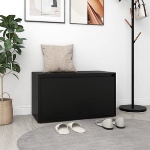 Halbank 80x40x45 cm spaanplaat zwart Halbank 80x40x45 cm spaanplaat zwart