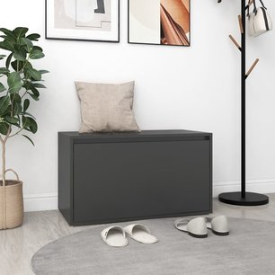 Halbank 80x40x45 cm spaanplaat grijs Halbank 80x40x45 cm spaanplaat grijs