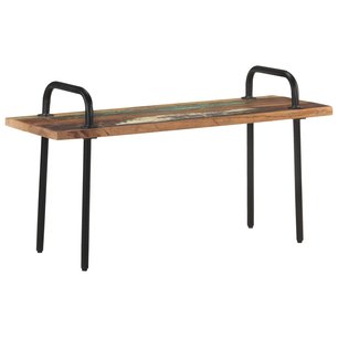 Bankje 110 cm massief gerecycled hout Bankje 110 cm massief gerecycled hout