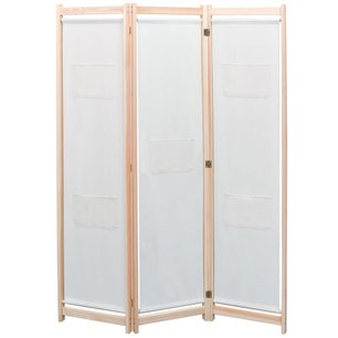 Kamerscherm met 3 panelen 120x170x4 cm stof crème Kamerscherm met 3 panelen 120x170x4 cm stof crème