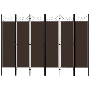 Kamerscherm met 6 panelen 240x180 cm bruin Kamerscherm met 6 panelen 240x180 cm bruin