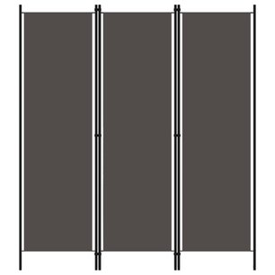 Kamerscherm met 3 panelen 150x180 cm antraciet Kamerscherm met 3 panelen 150x180 cm antraciet