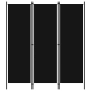 Kamerscherm met 3 panelen 150x180 cm zwart Kamerscherm met 3 panelen 150x180 cm zwart
