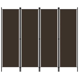 Kamerscherm met 4 panelen 200x180 cm bruin Kamerscherm met 4 panelen 200x180 cm bruin