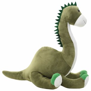 Knuffel dinosaurus brontosaurus pluche groen Knuffel dinosaurus brontosaurus pluche groen