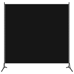 Kamerscherm met 1 paneel 175x180 cm zwart Kamerscherm met 1 paneel 175x180 cm zwart