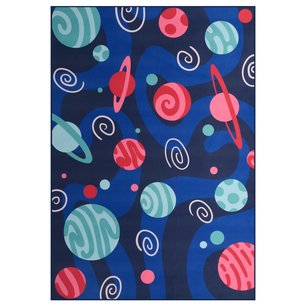 Vloerkleed bedrukt 80x150 cm stof meerkleurig Vloerkleed bedrukt 80x150 cm stof meerkleurig