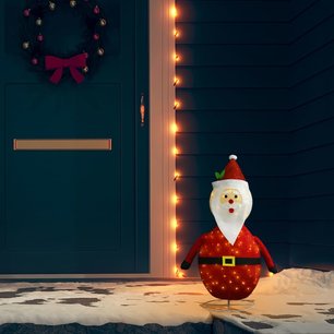 Kerstman decoratief LED 60 cm luxe stof Kerstman decoratief LED 60 cm luxe stof