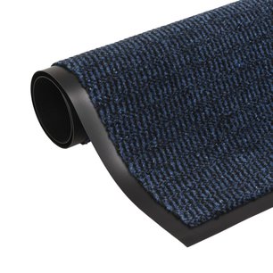 Droogloopmat rechthoekig getuft 40x60 cm blauw Droogloopmat rechthoekig getuft 40x60 cm blauw
