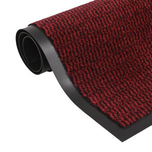 Droogloopmat rechthoekig getuft 90x150 cm rood Droogloopmat rechthoekig getuft 90x150 cm rood